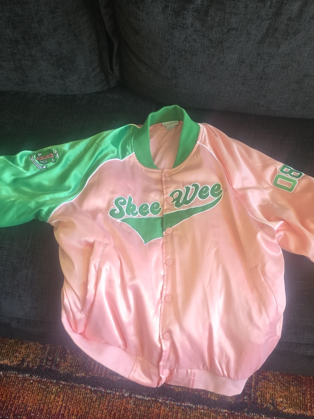 AKA Satin Bomber Jacket